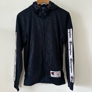 Champion Full Zip Navy Hoodie / Silky Jacket, men’s size small